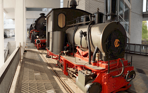 Alte Lokomotive aus dem Technoseum in Mannheim